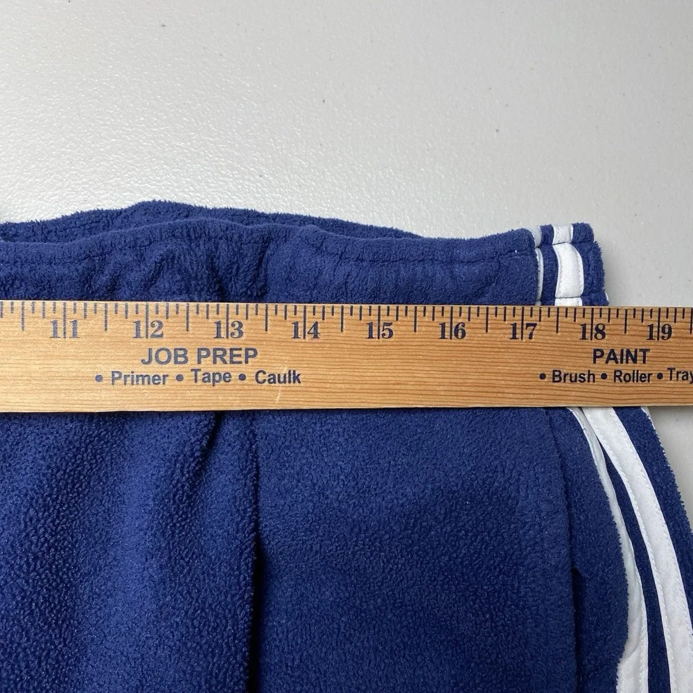 90s Adidas Sweatpants 2XL (Long) Pile Fleece Baggy Navy